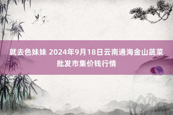 就去色妹妹 2024年9月18日云南通海金山蔬菜批发市集价钱行情