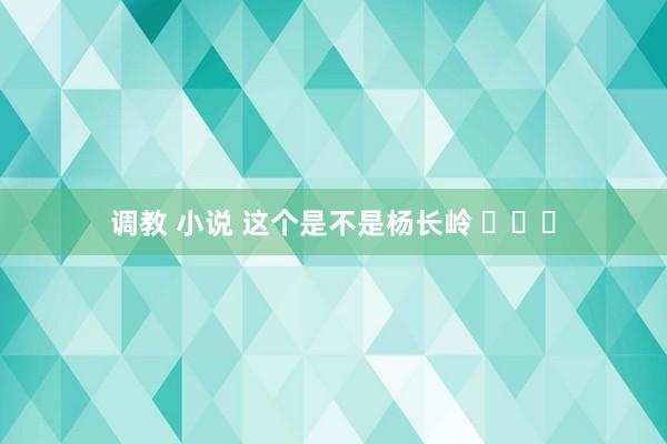 调教 小说 这个是不是杨长岭 ​​​