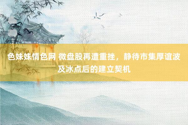 色妹妹情色网 微盘股再遭重挫，静待市集厚谊波及冰点后的建立契机