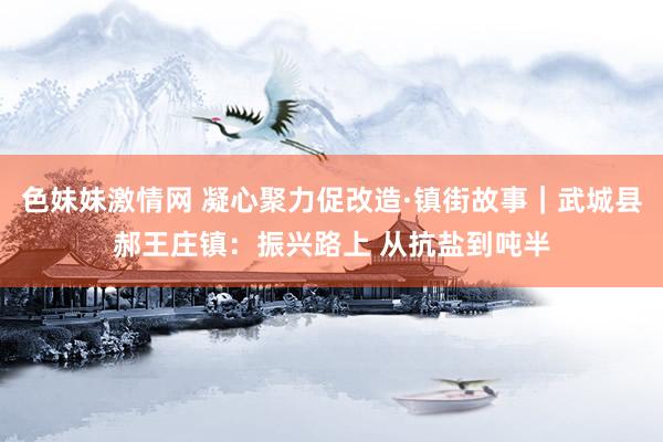 色妹妹激情网 凝心聚力促改造·镇街故事｜武城县郝王庄镇：振兴路上 从抗盐到吨半